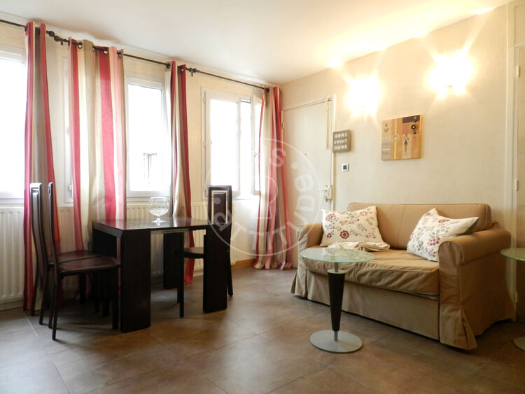Living room - Furnished 1 bedroom - Paris 75008 - 6972