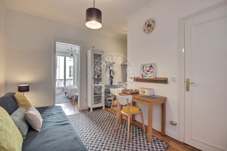 Living room - Furnished 1 bedroom - Paris 75014 - 7024