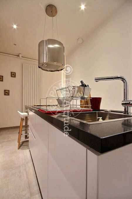 Cuisine Appartement meublé - 119m²  - 3 chambres - Poissonnière - Paris