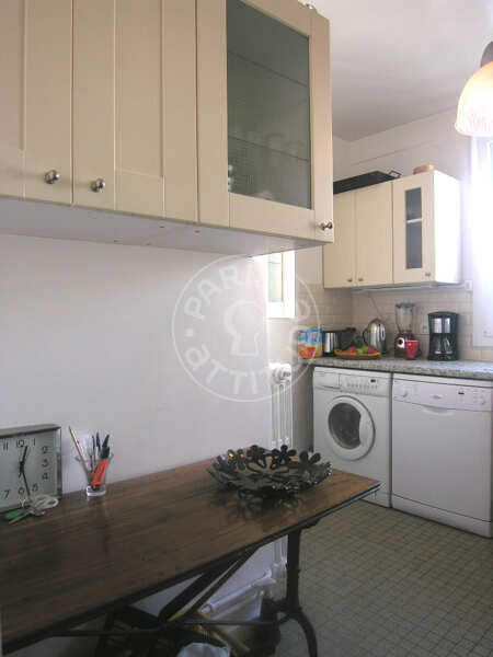 Cozinha Apartamento mobilado - 75m²  - 2 quartos - Alésia - Paris