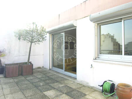 Terrasse Appartement meublé - 42m²  - 1 chambre - Parc André Citroën - Paris