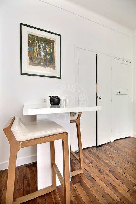 Cuisine Studio meublé - 28m²  - Arc de Triomphe - Paris