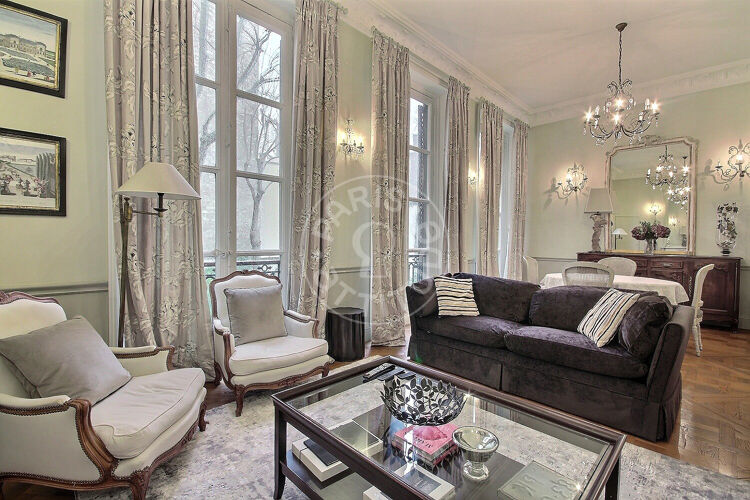 Salon - 2 chambres meublé - Paris 75006 - 7165