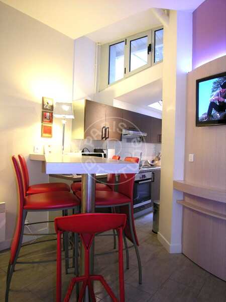 Kitchen Furnished apartment - 36m²  - 1 bedroom - Montmartre / Place des Abbesses - Paris