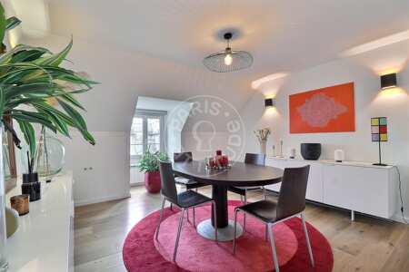 Sala da pranzo Appartamento arredato - 86m²  - 2 locali - Strasbourg Saint-Denis - Parigi