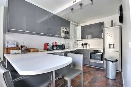Cozinha Apartamento mobilado - 55m²  - 1 quarto - Canal Saint-Martin - Paris