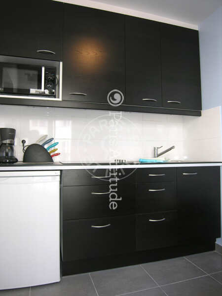Cozinha Quitinete mobilado - 24m²  - République - Paris