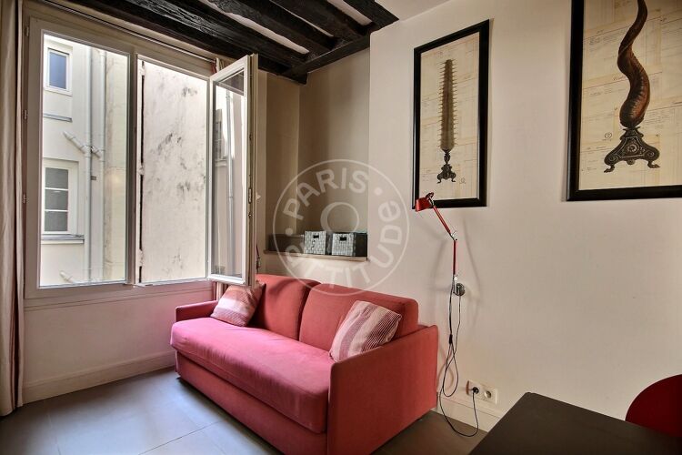 Salon - 1 chambre meublé - Paris 75002 - 7248