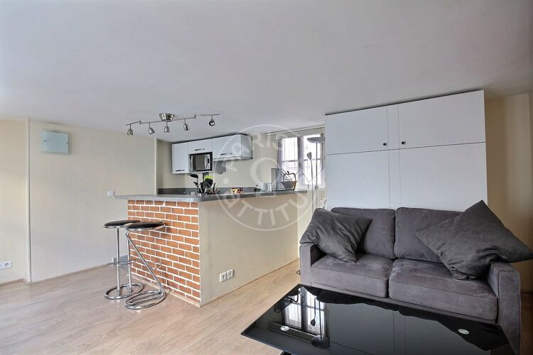 Salotto - Monolocale arredato - Parigi 75003 - 7251