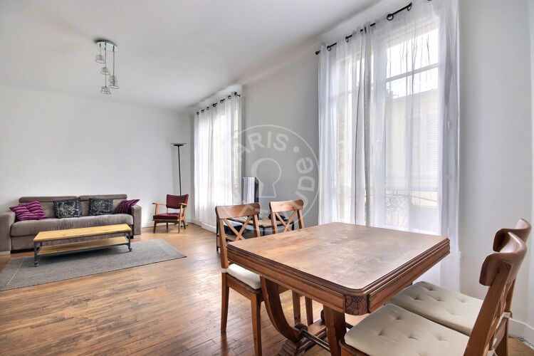 Living room - Furnished 1 bedroom - Paris 75017 - 7256