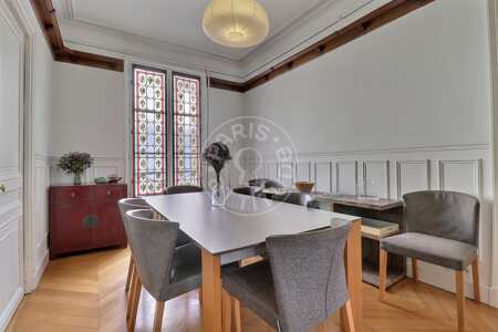 Sala de jantar Apartamento mobilado - 96m²  - 3 quartos - Invalides - Paris