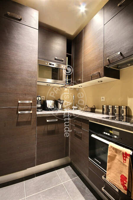 Cozinha Studio mobilado - 38m²  - Invalides - Paris