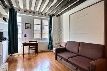 Salón Estudio amueblado - 24m²  - Ile Saint-Louis - París