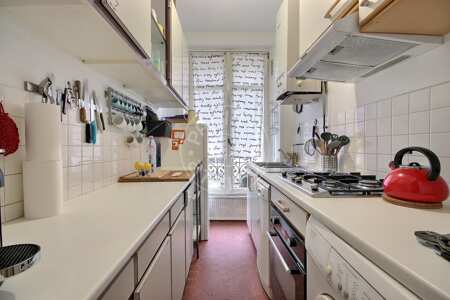 Cocina Piso amueblado - 60m²  - 2 dormitorios - Bir-Hakeim - París