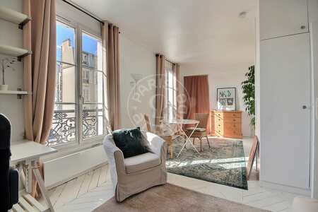 Living room Furnished apartment - 40m²  - 1 bedroom - Alésia - Paris