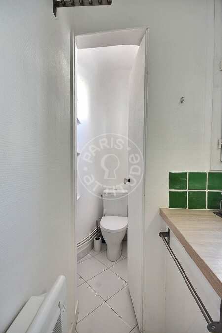 Toilet Furnished apartment - 40m²  - 1 bedroom - Alésia - Paris