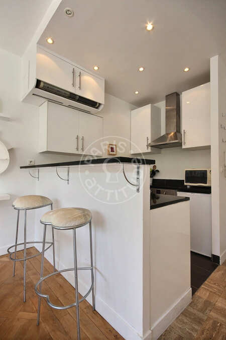 Cozinha Studio mobilado - 30m²  - Rue de la Pompe - Paris