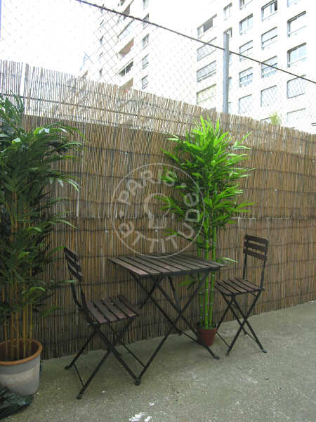 Terraço Apartamento mobilado - 33m²  - 1 quarto - Commerce - Paris