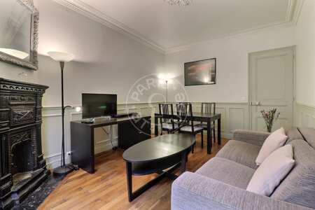 Salon Appartement meublé - 45m²  - 1 chambre - Daumesnil - Paris