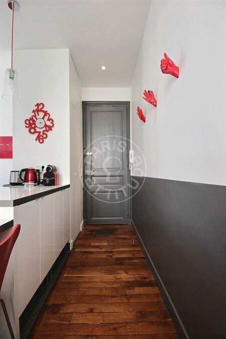 Entrée Appartement meublé - 44m²  - 1 chambre - Arc de Triomphe - Paris
