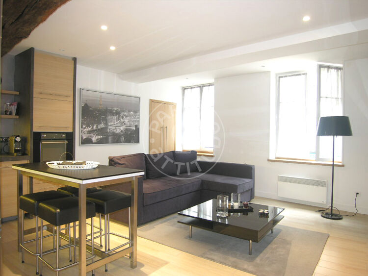 Living room - Furnished 1 bedroom - Paris 75005 - 7371