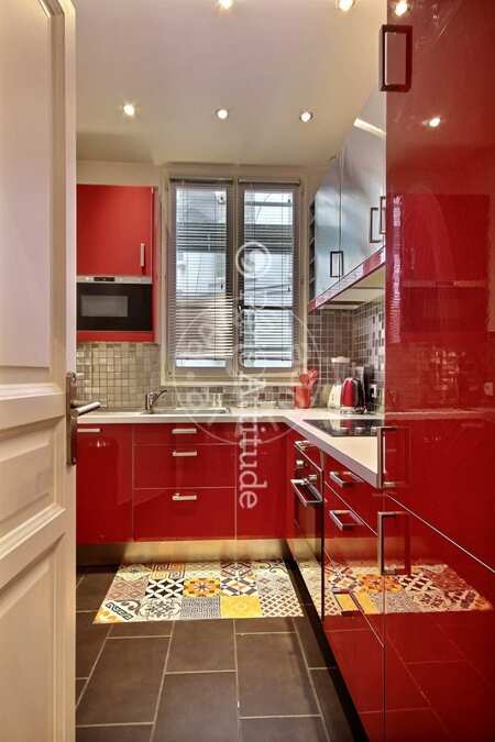 Kitchen Furnished apartment - 55m²  - 2 bedrooms - Victor Hugo - Paris