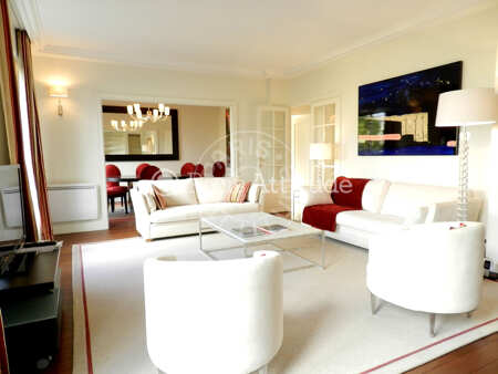 Salon Appartement meublé - 147m²  - 4 chambres - Jardin du Luxembourg - Paris