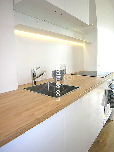 Cozinha Quitinete mobilado - 20m²  - Oberkampf - Paris