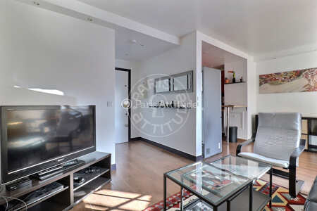 Sala Apartamento mobilado - 45m²  - 1 quarto - Convention - Paris