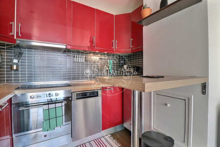 Cozinha Apartamento mobilado - 45m²  - 1 quarto - Convention - Paris