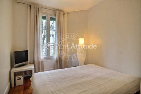 Bedroom Furnished apartment - 27m²  - 1 bedroom - Marx Dormoy - Paris