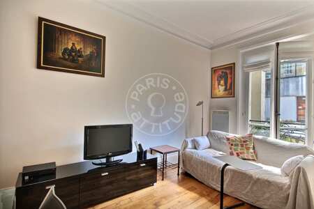 Salon Appartement meublé - 37m²  - 1 chambre - Latin / Saint-Michel - Paris