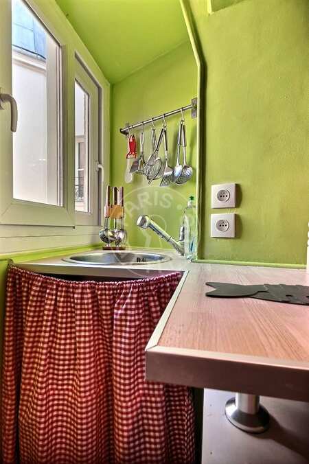 Cucina Appartamento arredato - 40m²  - 1 locale - Alésia - Parigi