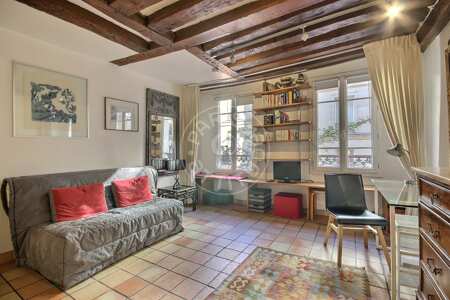 Salon Studio meublé - 28m²  - Latin / Saint-Michel - Paris