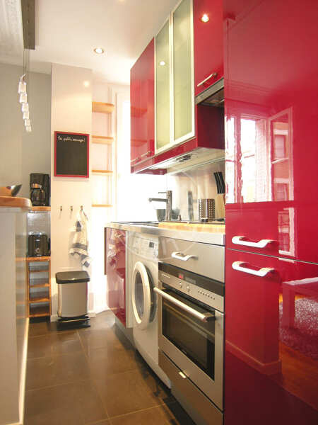 Cozinha Apartamento mobilado - 35m²  - 1 quarto - Gambetta - Paris