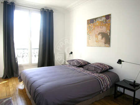 Camera da letto Appartamento arredato - 50m²  - 2 locali - Pasteur - Parigi