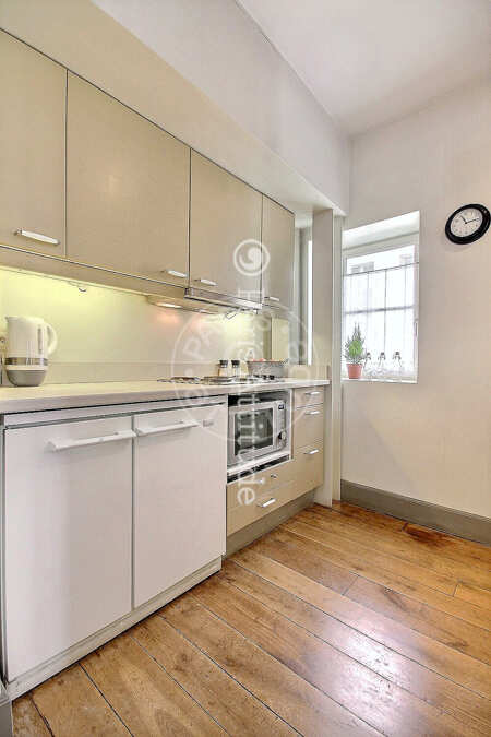 Cocina Piso amueblado - 60m²  - 2 dormitorios - Strasbourg Saint-Denis - París