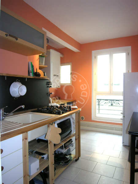 Cucina Appartamento arredato - 39m²  - 1 locale - Belleville - Parigi