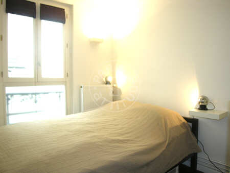 Camera da letto Appartamento arredato - 39m²  - 1 locale - Belleville - Parigi