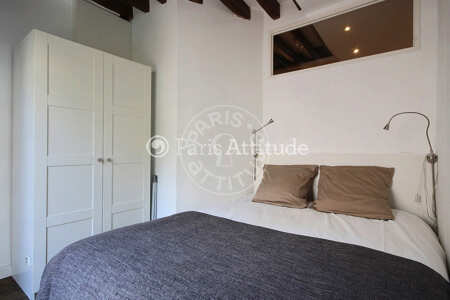 Bedroom Furnished apartment - 53m²  - 1 bedroom - Montorgueil - Paris