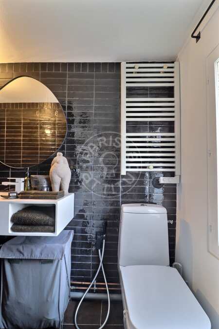 Badezimmer Möblierte wohnung - 42m²  - 1 Zimmer - Faubourg Saint-Martin - Paris