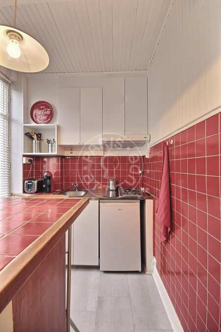 Küche Möblierte studio - 26m²  - Batignolles - Paris