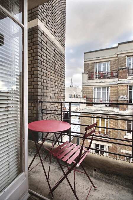 Balkon Möblierte studio - 26m²  - Batignolles - Paris