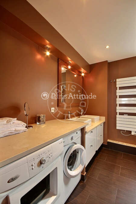 Casa de banho Apartamento mobilado - 75m²  - 2 quartos - Motte-Piquet Grenelle - Paris