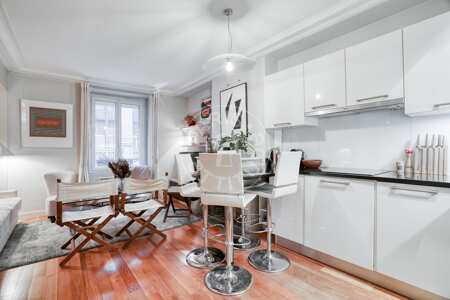 Cozinha Apartamento mobilado - 40m²  - 1 quarto - Madeleine - Paris
