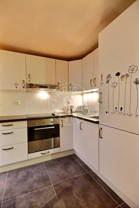 Kitchen Furnished apartment - 33m²  - 1 bedroom - Arts et Métiers - Paris