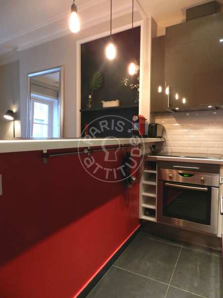 Cuisine Appartement meublé - 72m²  - 2 chambres - Grands Boulevards / Bonne Nouvelle - Paris