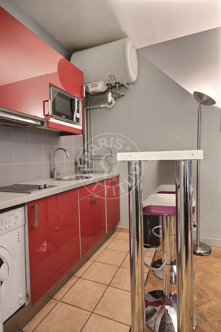 Cocina Estudio amueblado - 32m²  - Gambetta - París