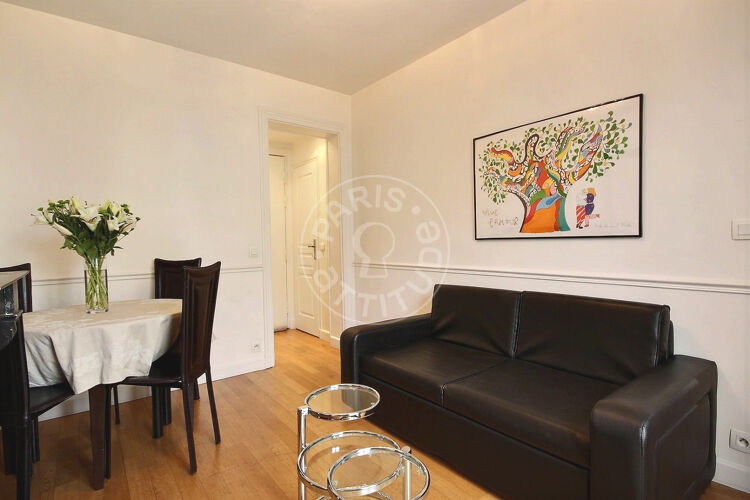 Living room - Furnished 1 bedroom - Paris 75016 - 7860