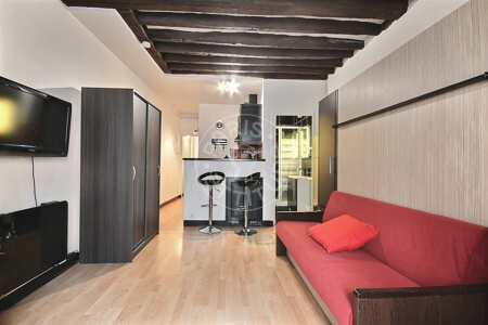 Salon Studio meublé - 25m²  - République - Paris